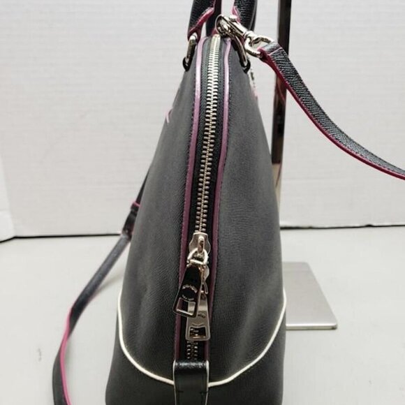 COACH (F13000) SIERRA SATCHEL CROSSGRAIN LEATHER WITH MULTI EDGEPAINT BAG - Picture 3 of 14